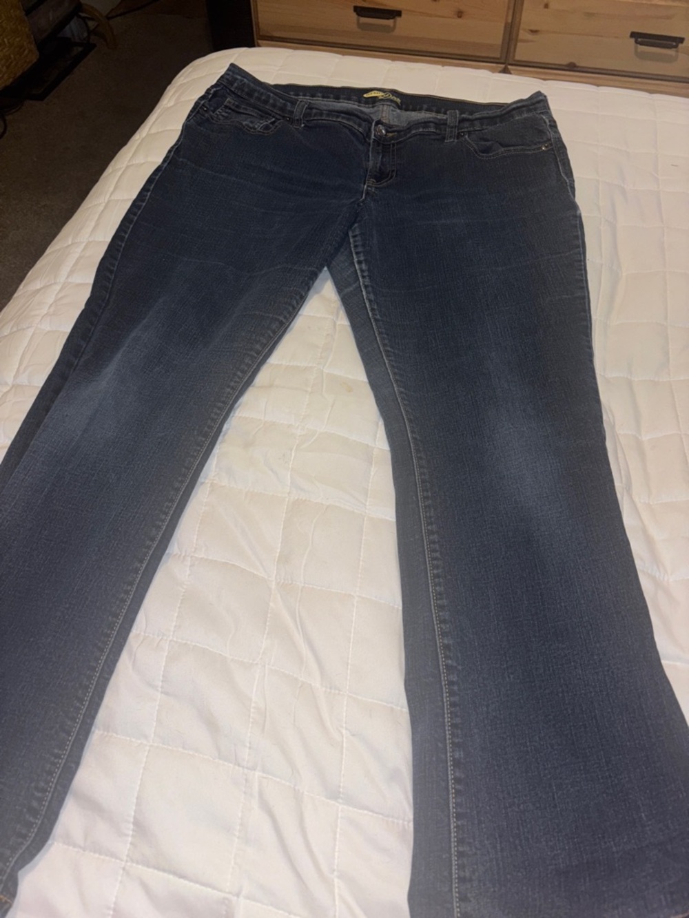 Old Navy Women's Dark Blue Boot-Cut Jeans